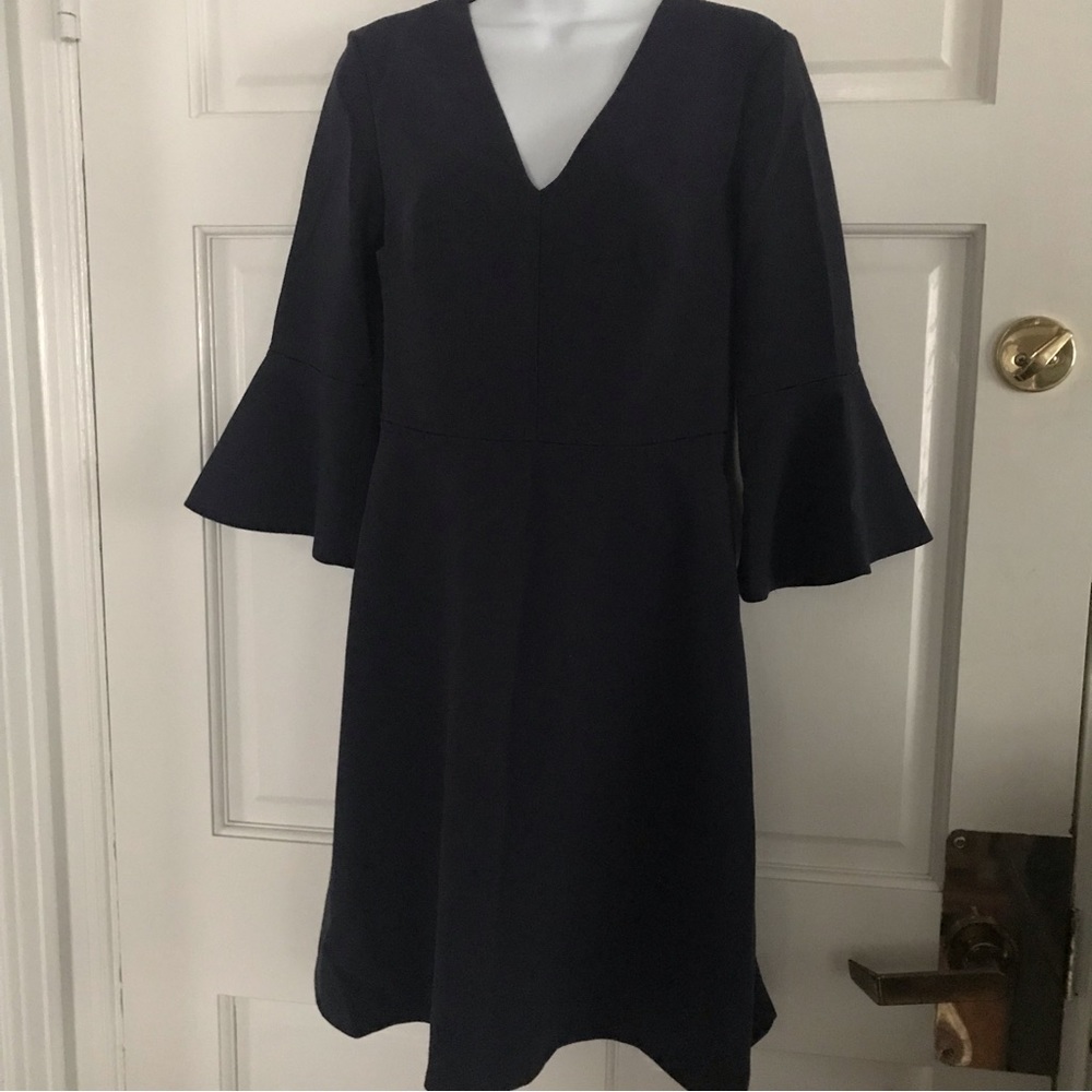 Banana Republic navy v-neck dress